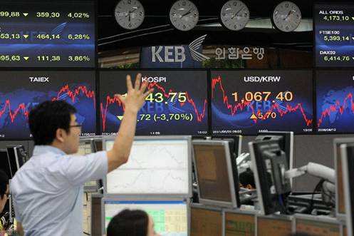 全球股市震蕩，日股跌近4%，韓股初現跌勢